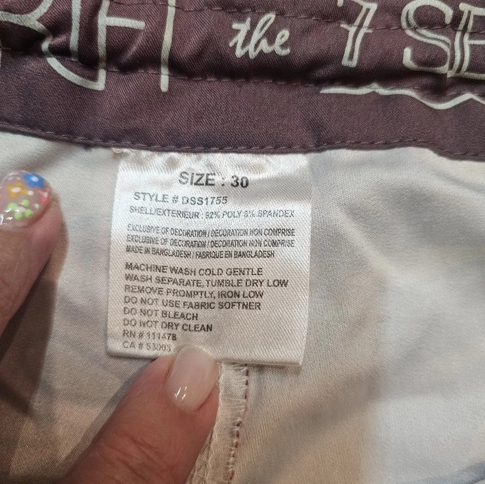 Drift the 7 Seas Men’s Floral Board Shorts Swim Trunks Size 30